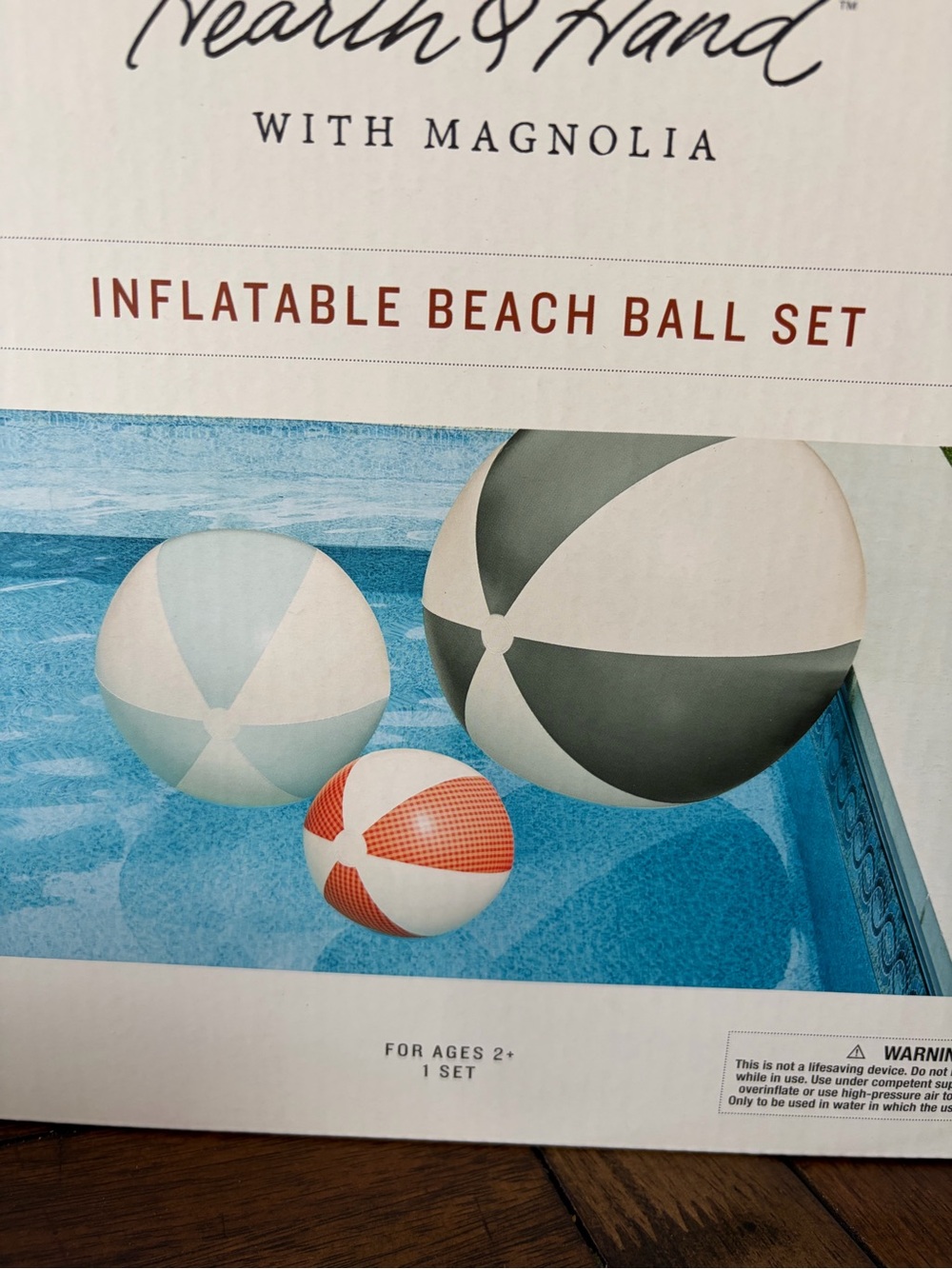 Magnolia Inflatable Beach Ball Set - Picture 2 of 4